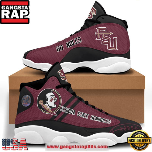 NCAA Florida State Seminoles Garnet Black Air Jordan 13 Shoes Running Sneakers
