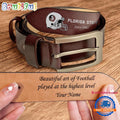 NCAA Florida State Seminoles Sport Logo Helmets Men’s Leather Belt