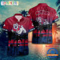 NCAA Fresno State Bulldogs Palm Tree Tropical Summer Beach Hawaiian Shirt