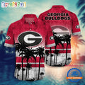 NCAA Georgia Bulldogs Palm Tree Tropical Summer Beach Hawaiian Shirt
