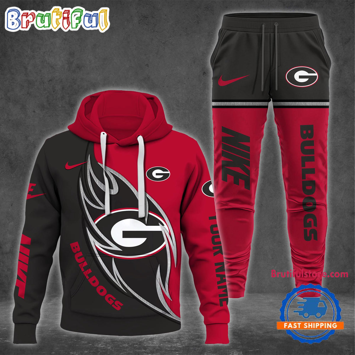 NCAA Georgia Bulldogs Special Sport Team Design Hoodie And Pants