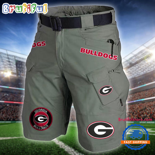NCAA Georgia Bulldogs Sport Team Military Tactical Shorts