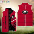 NCAA Georgia Bulldogs Sport Team Personalized Sleeveless Down Puffer Jacket