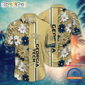 NCAA Georgia Tech Yellow Jackets Flower Summer Aloha Button Hawaiian Shirt