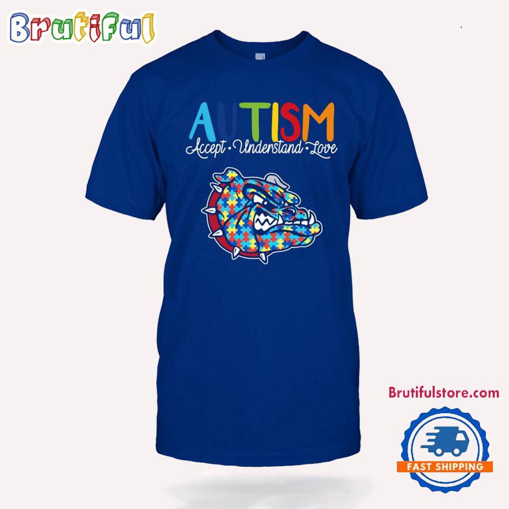 NCAA Gonzaga Bulldogs Autism Accept Understand Love T-Shirt