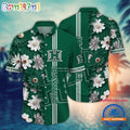 NCAA Hawaii Rainbow Warriors Flower Summer Aloha Button Hawaiian Shirt