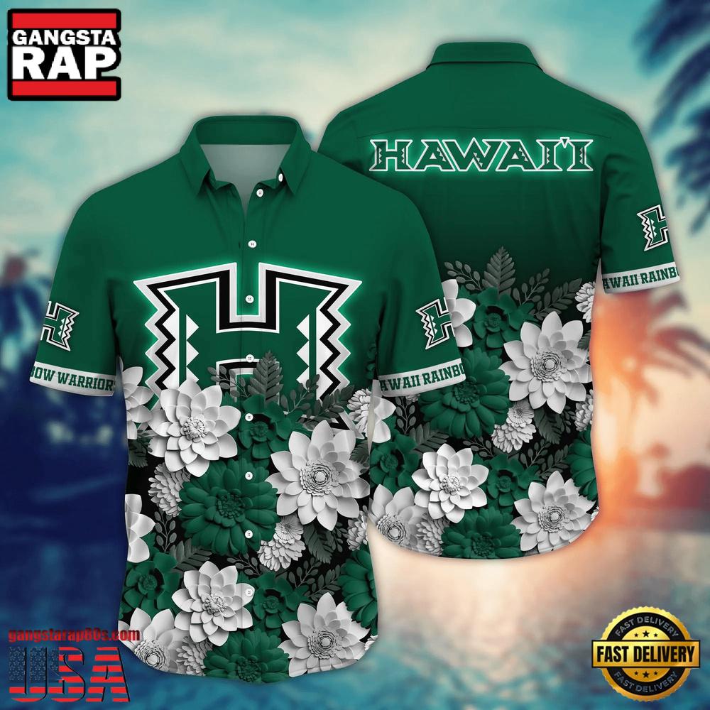 NCAA Hawaii Rainbow Warriors Hot Summer Aloha Hawaiian Shirt Hawaiian Shirt