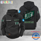NCAA Hawaii Rainbow Warriors Sport Team Design Logo Name Cargo Hoodie