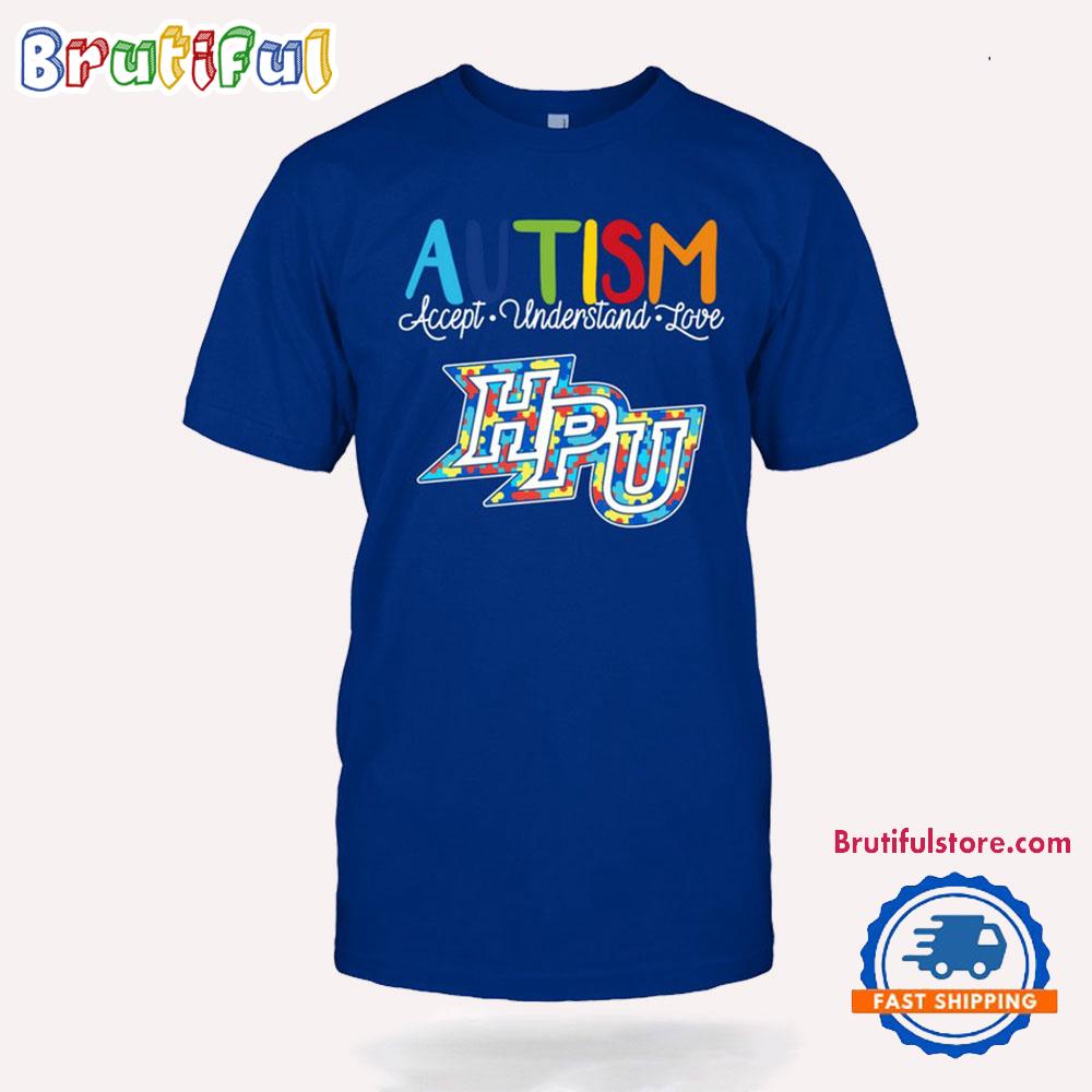 NCAA High Point Panthers Autism Accept Understand Love T-Shirt