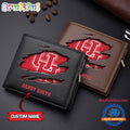 NCAA Houston Cougars Sporty Custom Men’s Leather Wallet