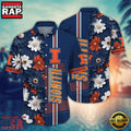 NCAA Illinois Fighting Illini Flower Style Hot Summer Aloha Hawaiian Shirt