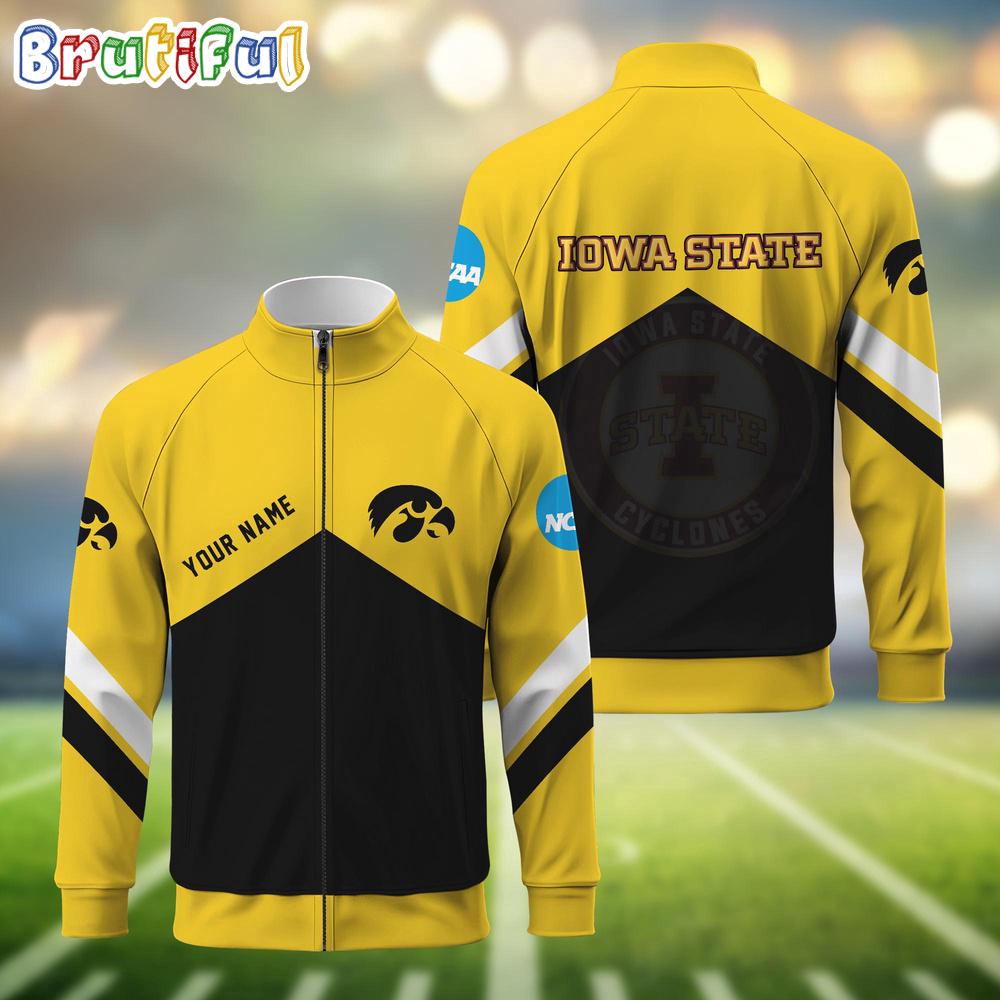 NCAA Illinois FSport Logo Team Personalized Standing Neck Zipper Jacket