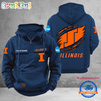 NCAA Illinois Fighting Illini Sport Team Design Logo Name Cargo Hoodie