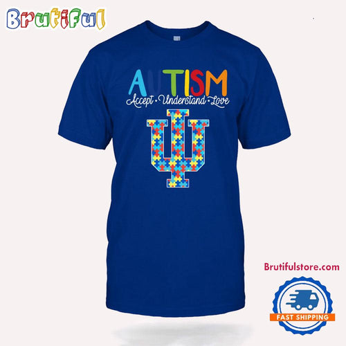 NCAA Indiana Hoosiers Autism Accept Understand Love T-Shirt