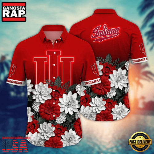 NCAA Indiana Hoosiers Hot Summer Aloha Hawaiian Shirt Hawaiian Shirt