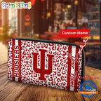NCAA Indiana Hoosiers Leopard Women’s Zip Around Wallet, Sporty Women’s Wallet