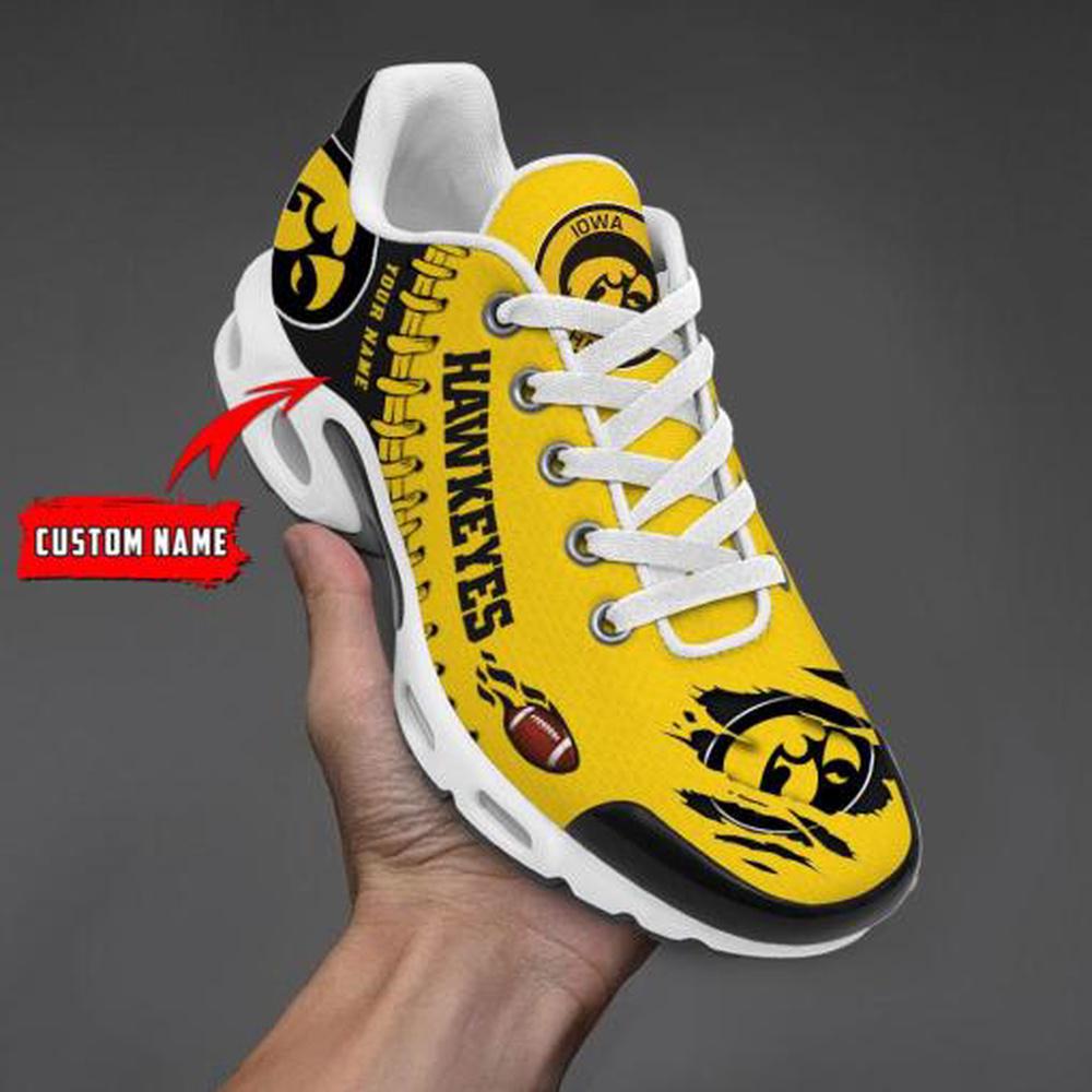 NCAA Iowa Hawkeyes Football Custom New Design Air Max Plus Shoes Running Sneakers