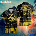 NCAA Iowa Hawkeyes Palm Tree Tropical Summer Beach Hawaiian Shirt