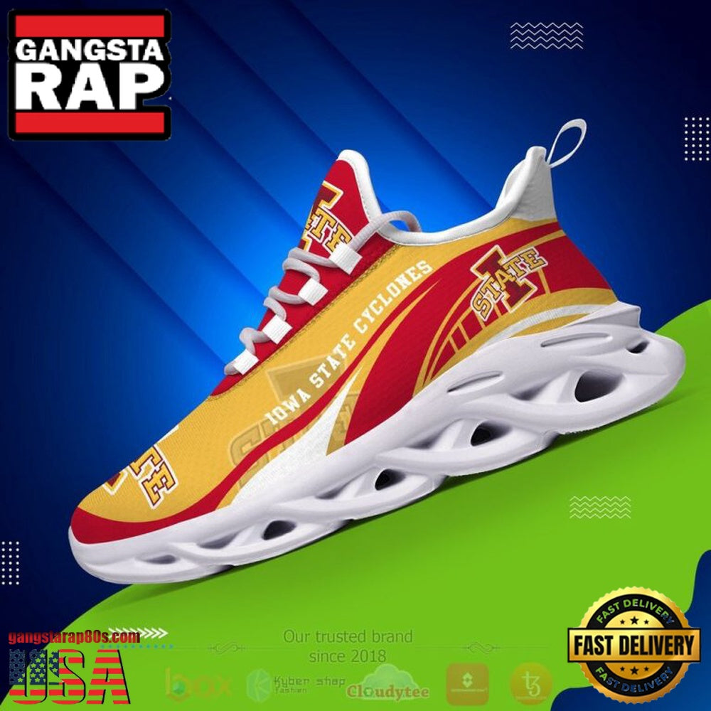 NCAA Iowa State Cyclones Football Clunky Unique Design Max Soul Shoes Running Sneakers