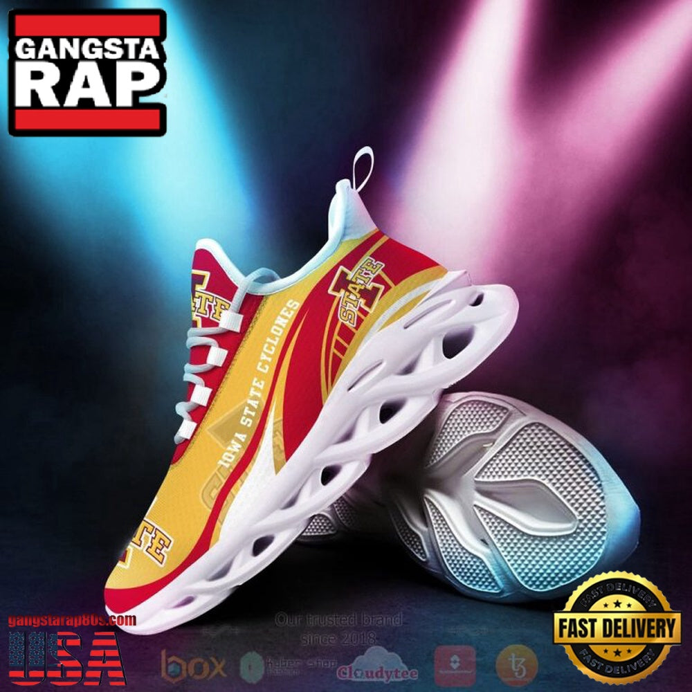 NCAA Iowa State Cyclones Football Clunky Unique Design Max Soul Shoes Running Sneakers