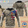 NCAA Iowa State Cyclones Military Veterans Camouflage Hoodie