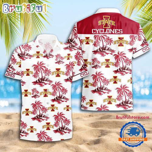 NCAA Iowa State Cyclones Sporty Aloha Summer Hawaiian Shirt