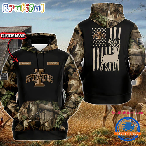 NCAA Iowa State Cyclones Sporty Camo Hunting Style Hoodie, Sweatshirt, TShirt