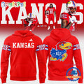 NCAA Kansas Jayhawks Football 2024 New Version Soccer Rock Chalk Hoodie T-Shirt