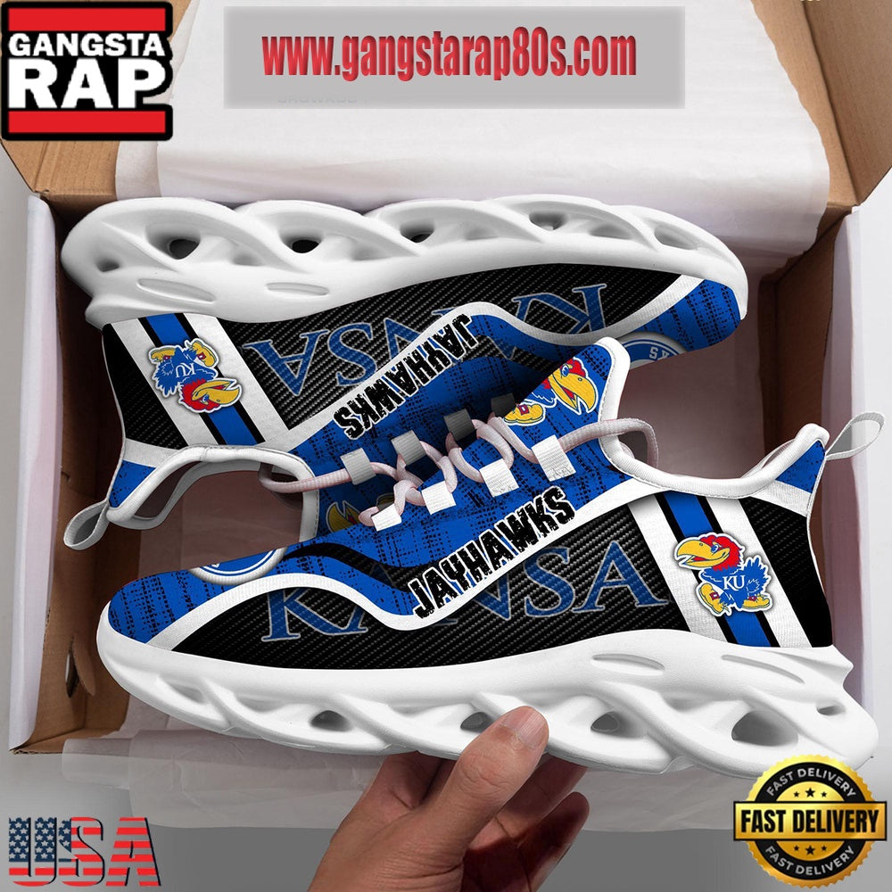 NCAA Kansas Jayhawks New Design Max Soul Shoes Running Sneakers