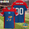 NCAA Kansas Jayhawks Sport Team New Season Personalized Football Jersey
