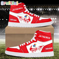 NCAA Kansas Jayhawks Sport Team Personalized Air Jordan 1 Hightop Shoes