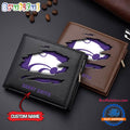 NCAA Kansas State Wildcats Sporty Custom Men’s Leather Wallet