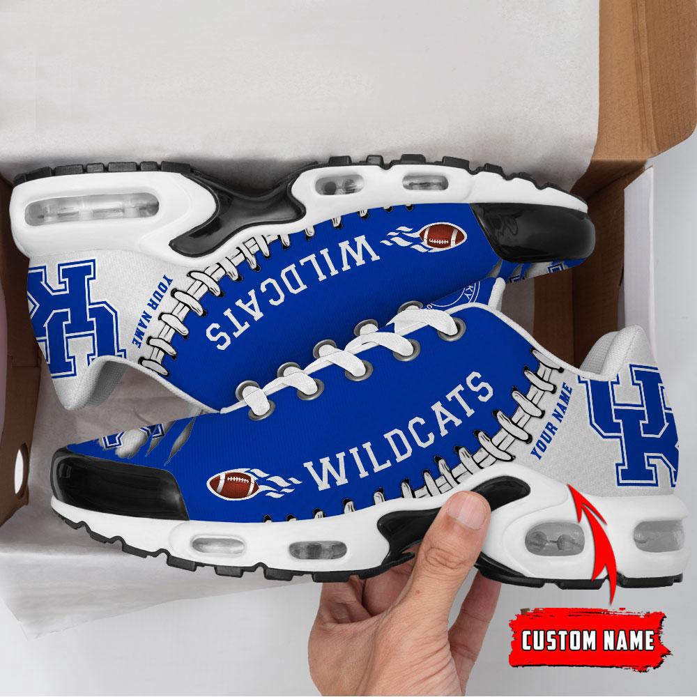 NCAA Kentucky Wildcats Football Custom New Design Air Max Plus Shoes Running Sneakers