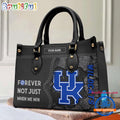 NCAA Kentucky Wildcats Forever Not Just When We Win Leather Hand Bag