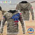 NCAA Kentucky Wildcats Military Veterans Camouflage Hoodie