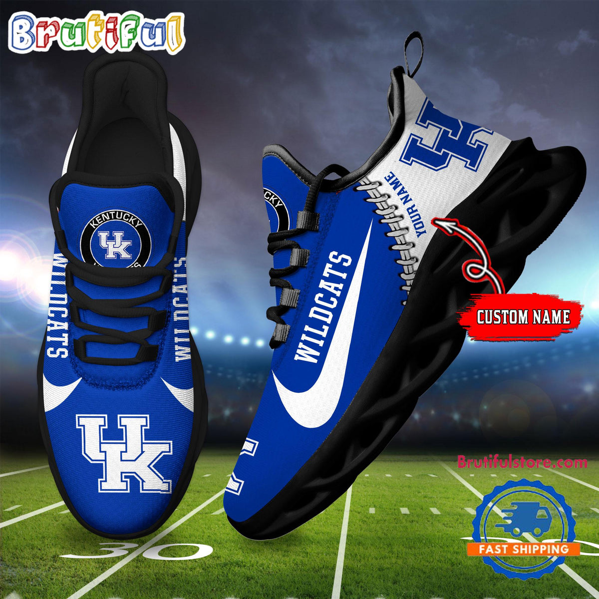 NCAA Kentucky Wildcats New Season Design Max Soul Shoes Sport Sneaker