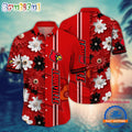 NCAA Louisville Cardinals Flower Summer Aloha Button Hawaiian Shirt