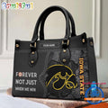 NCAA lowa State Cyclones Forever Not Just When We Win Leather Hand Bag