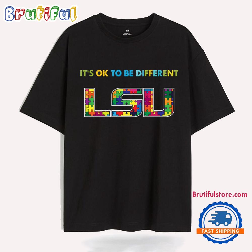 NCAA LSU Tiger Special Autism Awareness It’s Ok To Be Different T-Shirt