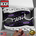 NCAA Lsu Tigers Custom Name Clunky Unique Design Max Soul Shoes Running Sneakers