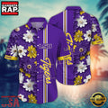 NCAA LSU TIGERS Flower Style Hot Summer Aloha Hawaiian Shirt