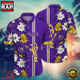 NCAA LSU TIGERS Flower Style Hot Summer Aloha Hawaiian Shirt
