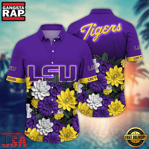 NCAA LSU TIGERS Hot Summer Aloha Hawaiian Shirt Hawaiian Shirt