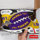 NCAA LSU Tigers Football Custom New Design Air Max Plus Shoes Running Sneakers
