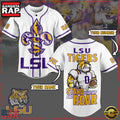 NCAA Custom Name LSU Tigers Football Mascot Ready To Fight New Design Baseball Jersey