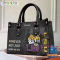 NCAA LSU Tigers Forever Not Just When We Win Leather Hand Bag