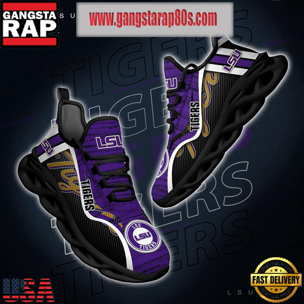 NCAA LSU TIGERS New Design Max Soul Shoes Running Sneakers