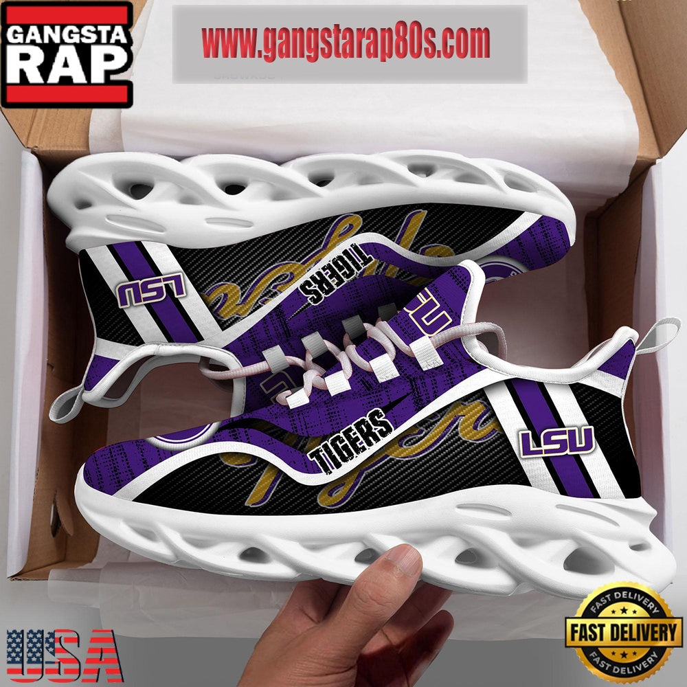 NCAA LSU TIGERS New Design Max Soul Shoes Running Sneakers