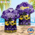 NCAA LSU TIGERS Palm Tree Hawaiian Shirt