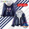 NCAA LSU Tigers Team Logo Sport Design Hooded Denim Jacket